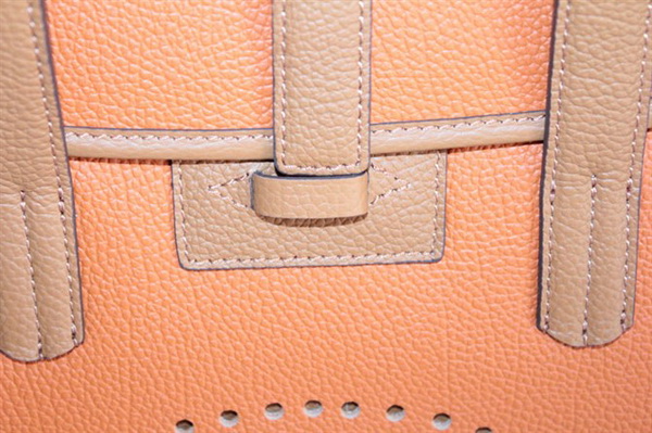 Best Hermes FeuDou Bag Orange/Coffee 509095